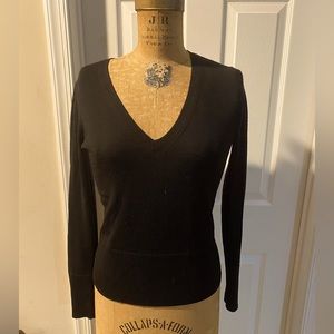 Rag & Bone Women’s Black V-Neck Sweater 100% Merino Wool, XS